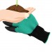 2018 Updated T-mack Practical 2 Pairs ABS Plastic Claws Gardening Gloves for Digging Planting Gardening Gloves Built In Claws Easy To Use   